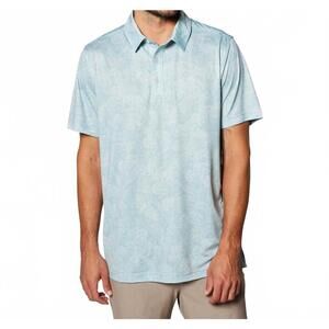 NEW TOES ON THE NOSE ace short sleeve polo in pool waves